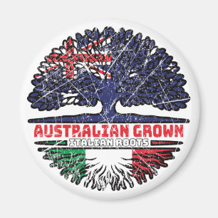 Italienische australische Treueflagge Magnet