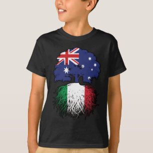 Italienische australische Treueflagge T-Shirt
