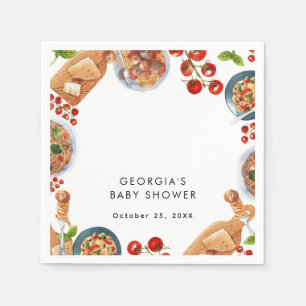 Italienische Babydusche Serviette
