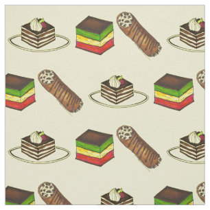 Italienische Bäckerei Konditoi Tiramisu Flag Cooki Stoff