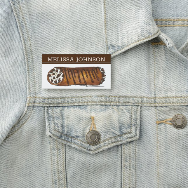 Italienische Bäckerei Konditorgebäck Koch Chocolat Namensschild (Beispiel)