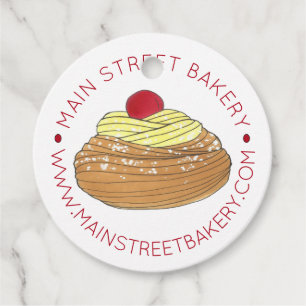 Italienische Bäckerei Zeppole Gebäck gebacken von Geschenkanhänger