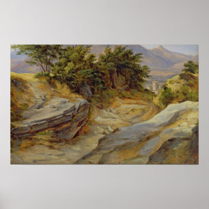 Italienische Berglandschaft, c.1824 Poster