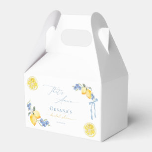 Italienische Blaue Schleife Zitrone That's Amore B Geschenkschachtel