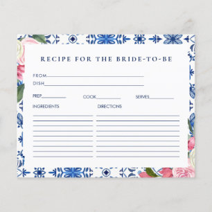 Italienische Blumenkarte Brautparty Rezept