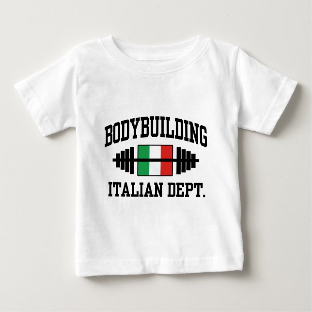 Italienische Bodybuilding Baby T-shirt (Vorderseite)