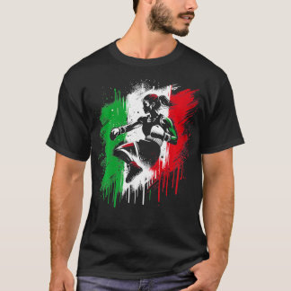 Italienische Boxerfrau Italien Kickboxing Girl 1 T-Shirt