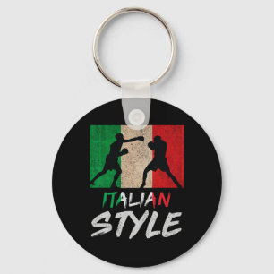 Italienische Boxstil Italien Boxmännchen Schlüsselanhänger