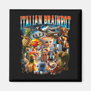 Italienische Brainrot-Charaktere Lustiges Meme Bel Magnet