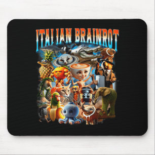 Italienische Brainrot-Charaktere Lustiges Meme Bel Mousepad