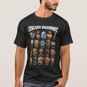 Italienische Brainrot-Meme-Charaktere Lustig für K T-Shirt