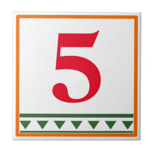 Italienische Buchstaben und Zahlen, Bearbeitungsnu Fliese