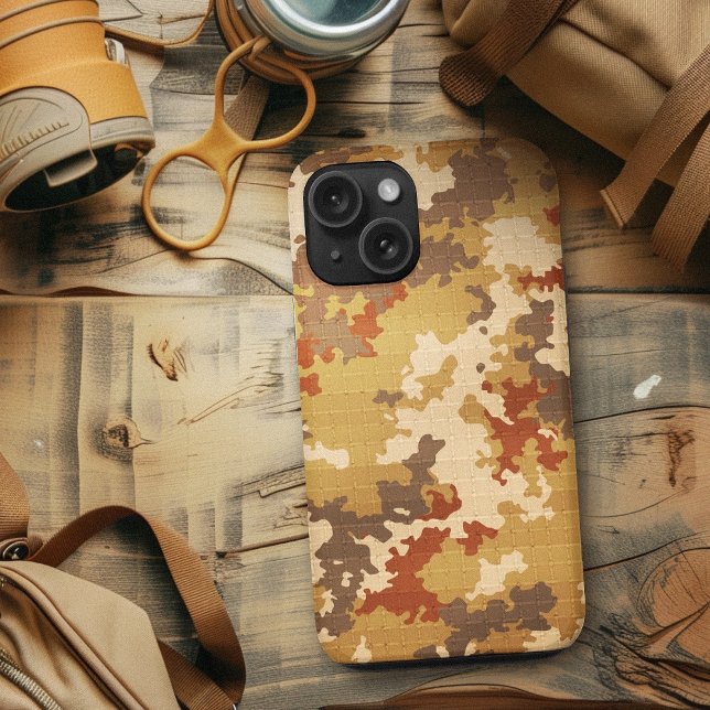 Italienische Camouflage Wüste Brown Einzigartiges  Case-Mate iPhone Hülle (Italian Camo Desert Brown Unique Cargo Pattern Case-Mate iPhone Case)