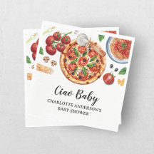 Italienische Ciao Baby Pizza Rote Babyparty