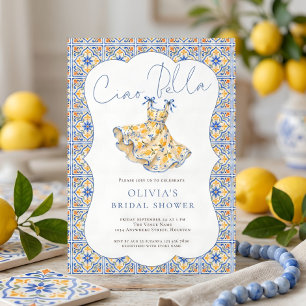 Italienische Ciao Bella Bridal Shower Einladung