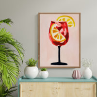 Italienische Cocktail Happy Hour Vintage Retro Abs