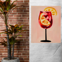 Italienische Cocktail Happy Hour Vintage Retro Abs