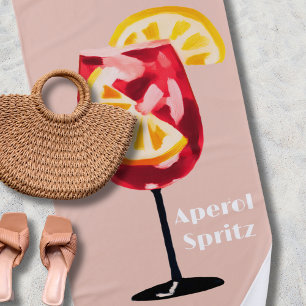 Italienische Cocktail Happy Hour Vintage Retro Abs Strandtuch