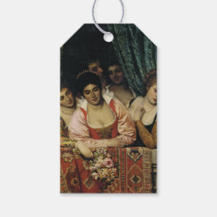 Italienische Damen auf einem Balkon (Mittelalter) Geschenkanhänger