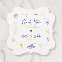 Italienische Engagement Party oder Hochzeit Danke