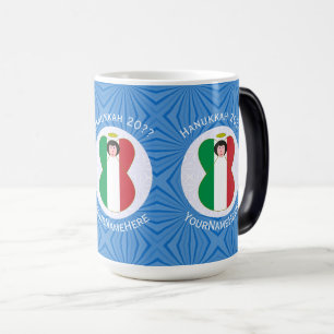Italienische Engel-Flagge für Chanukka Verwandlungstasse