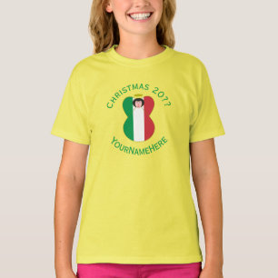 Italienische Engel Weihnachtsflagge Personalisiert T-Shirt