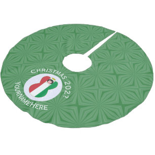 Italienische Engelsflagge für Weihnachten Polyester Weihnachtsbaumdecke