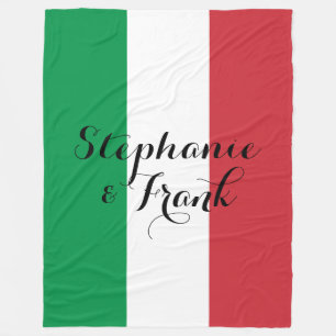 Italienische Fahne Colors Wedding Fleecedecke