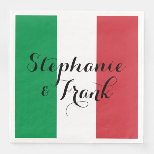 Italienische Fahne Colors Wedding Serviette