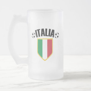 Italienische Fahne Flag Mattglas Bierglas