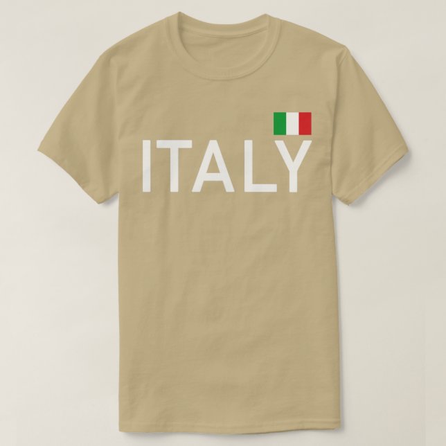 Italienische Fahne Italiano Sports T-Shirt (Design vorne)