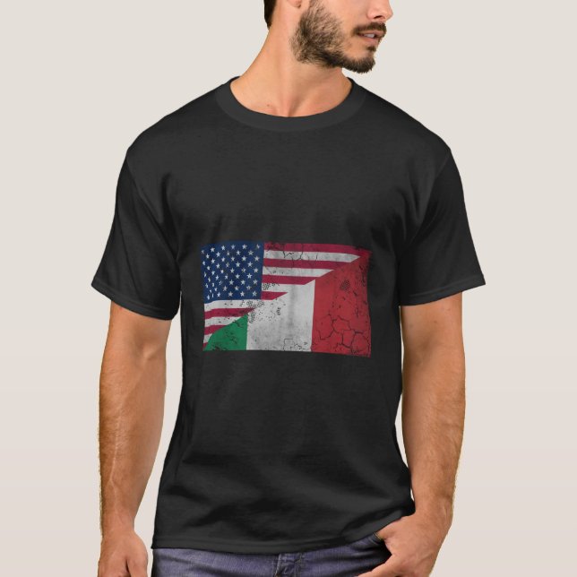 Italienische Fahne Italiano T-Shirt (Vorderseite)