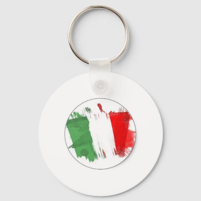 Italienische Fashion Flag Schlüsselanhänger (Vorderseite)