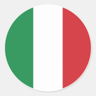Italienische Flag-Aufkleber von Burton Runder Aufkleber