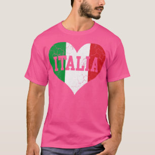 Italienische Flag Herz Liebe Italien T-Shirt