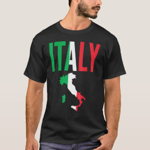 Italienische Flag-Karte T-Shirt