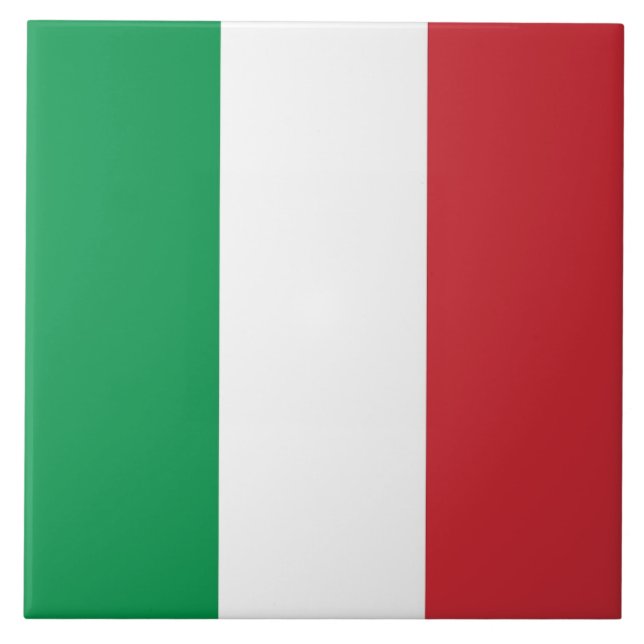 Italienische Flag Tile Fliese (Vorderseite)