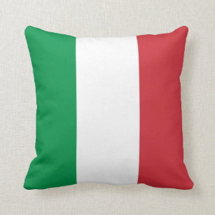 Italienische Flagge auf Amerikaner MoJo Kissen