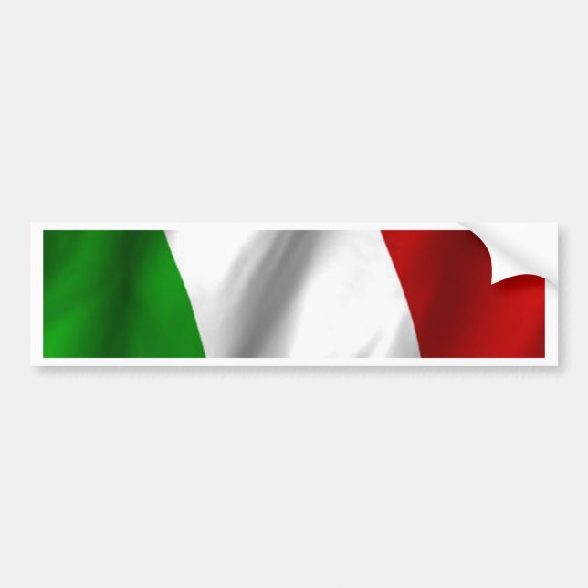 Italienische Flagge Autoaufkleber (Vorne)