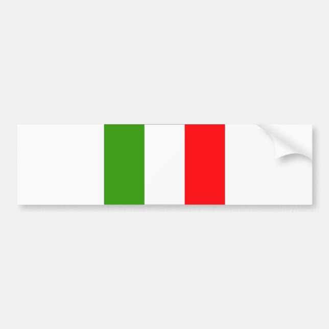 Italienische Flagge Autoaufkleber (Vorne)