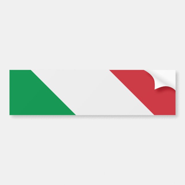 Italienische Flagge Autoaufkleber (Vorne)