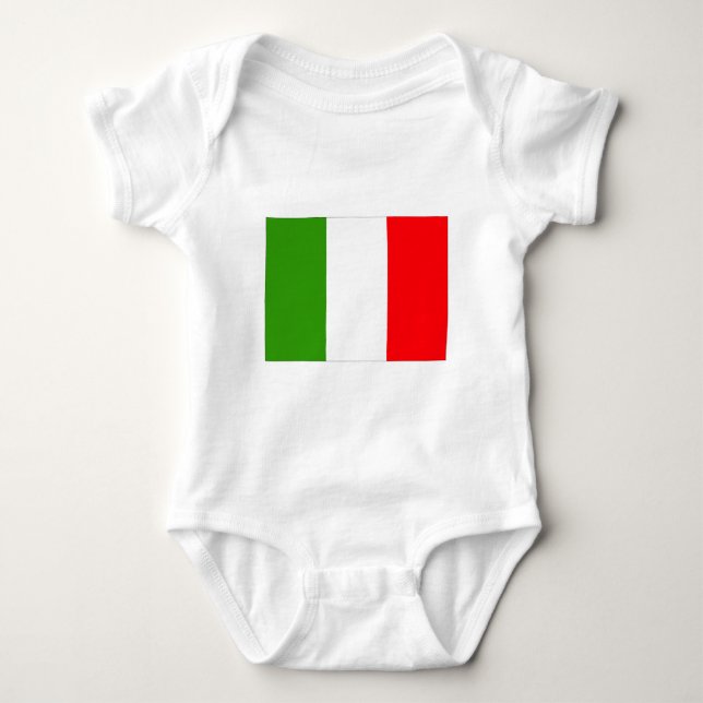 Italienische Flagge Baby Strampler (Vorderseite)