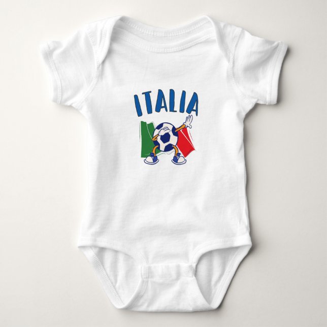 Italienische Flagge Baby Strampler (Vorderseite)