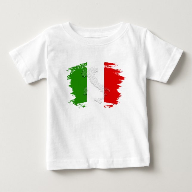 Italienische Flagge Baby T-shirt (Vorderseite)