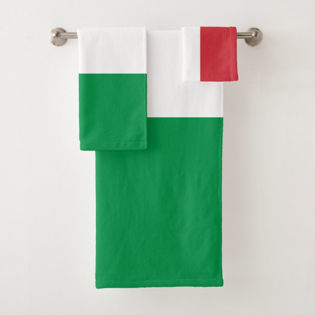 Italienische Flagge Badhandtuch Set (Insitu)