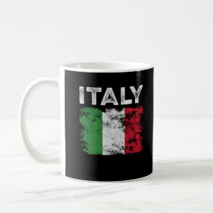 Italienische Flagge beschädigt - italienische Flag Kaffeetasse