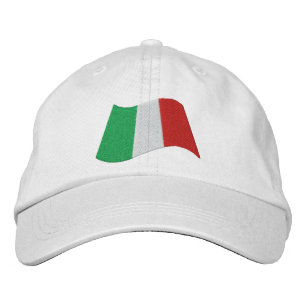 Italienische Flagge Bestickte Kappe