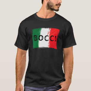 Italienische Flagge Bocci Bocce Ball Grunge T-Shirt