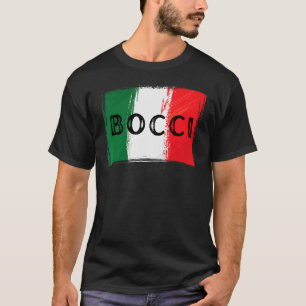 Italienische Flagge Bocci Bocce Ball Grunge T-Shirt