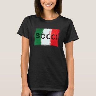 Italienische Flagge BOCCI Bocce BALL grunge T-Shirt